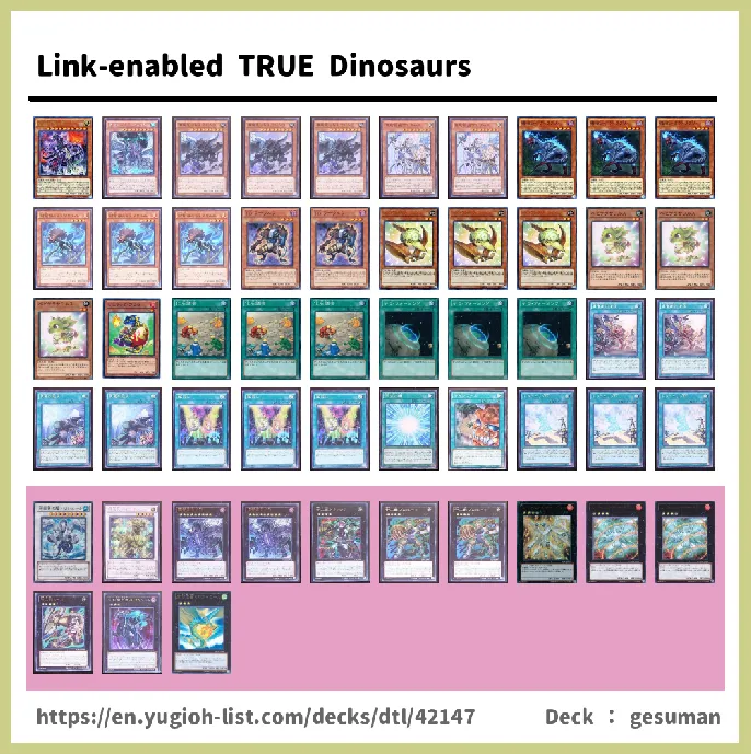 Dinosaur Deck List Image