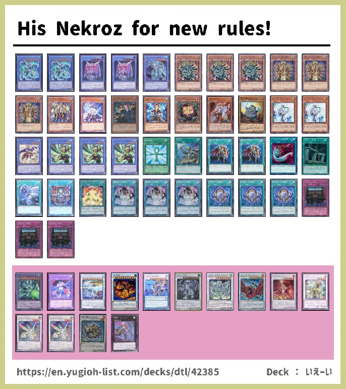 Nekroz Deck List Image