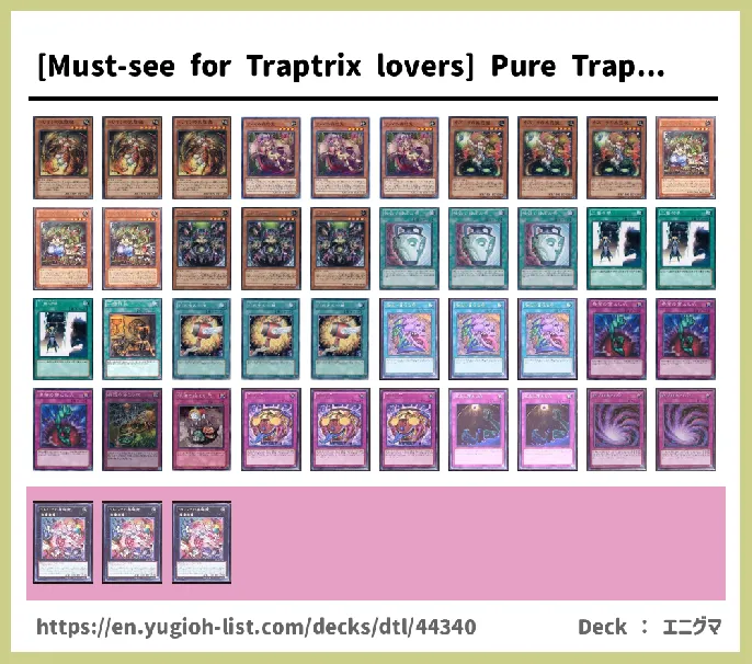 Traptrix, Trap Hole Deck List Image