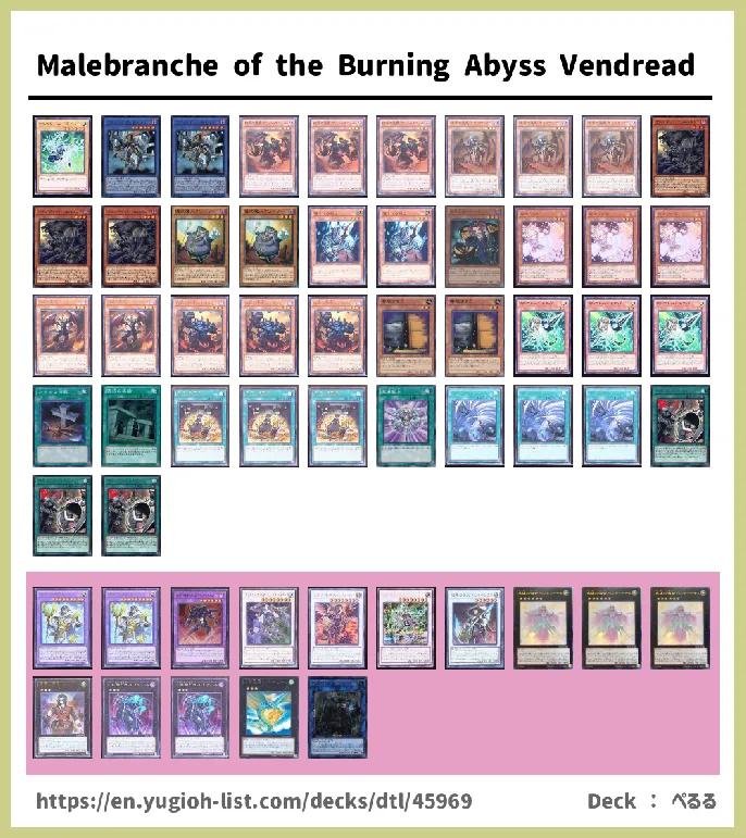 Malebranche of the Burning Abyss Deck List Image