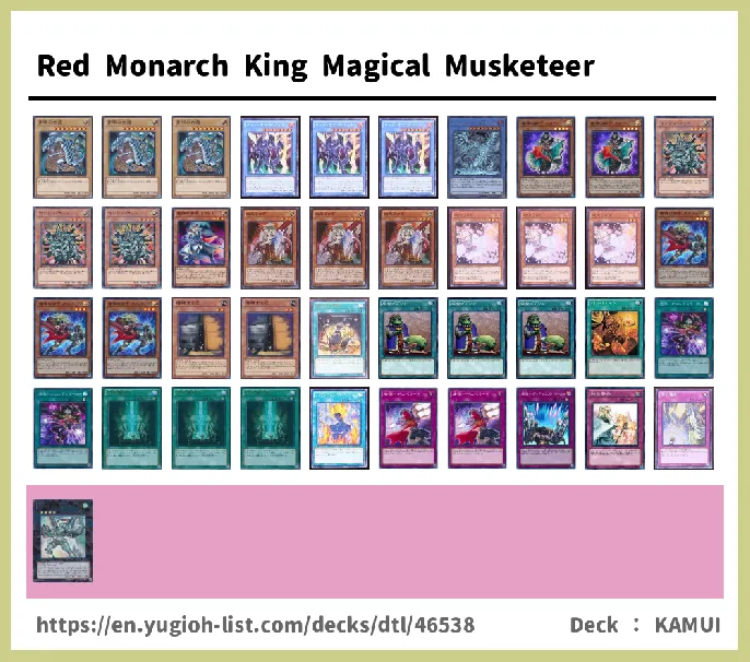 Magical Musket, Magical Musketeer Deck List Image