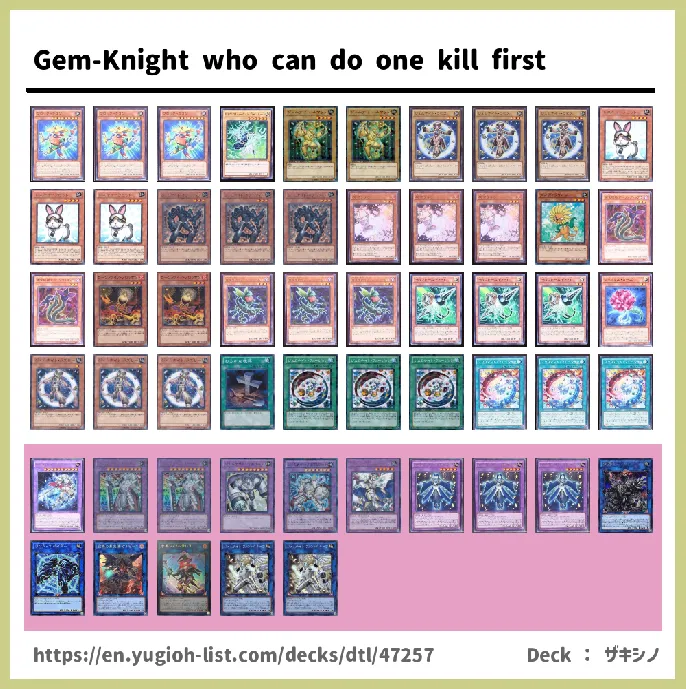 Gem-Knight Deck List Image