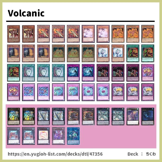 Volcanic Deck List Image