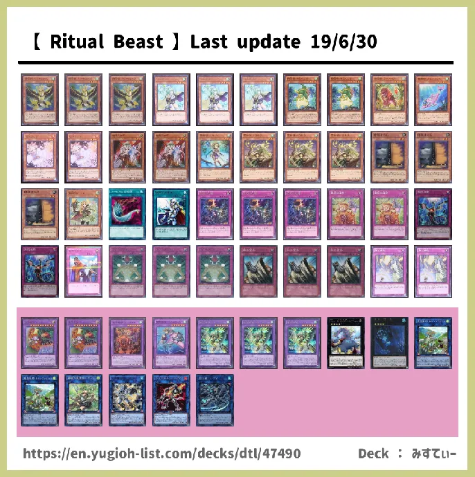 Ritual Beast, Spiritual Beast Deck List Image