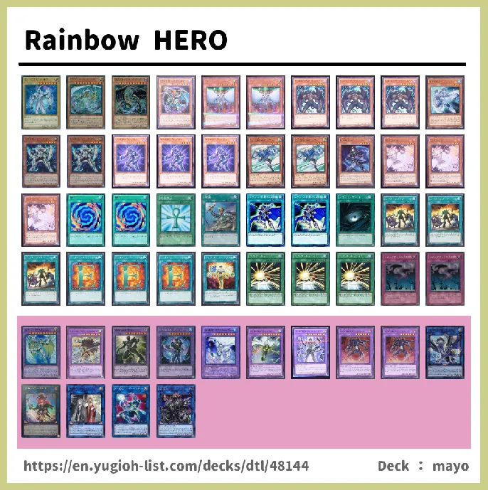 HERO Deck List Image