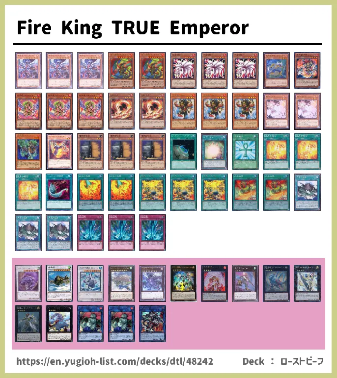 Fire King Deck List Image