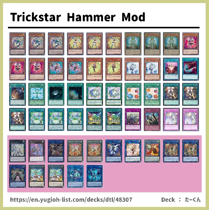 Trickstar Deck List Image