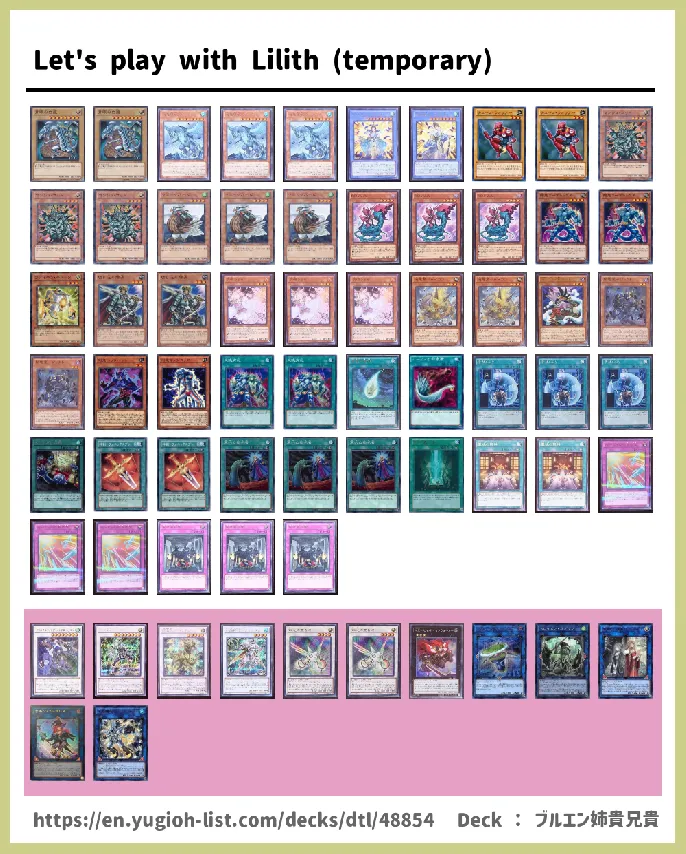 Ritual Monster Deck List Image