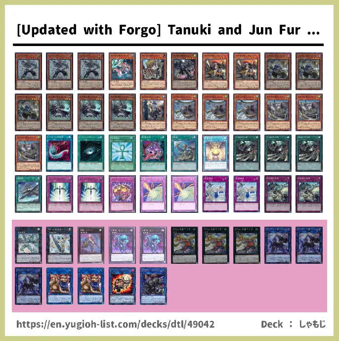 Fur Hire Deck List Image