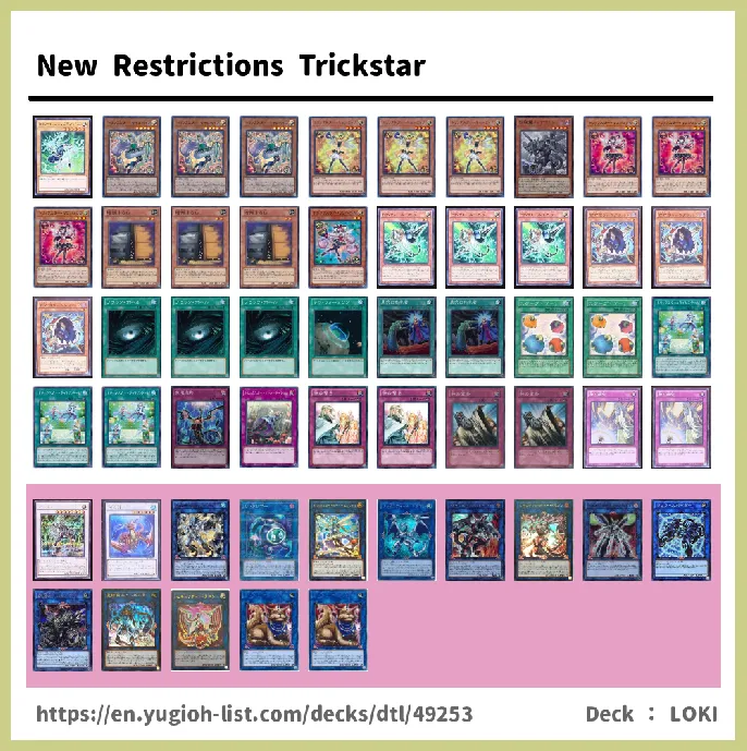 Trickstar Deck List Image