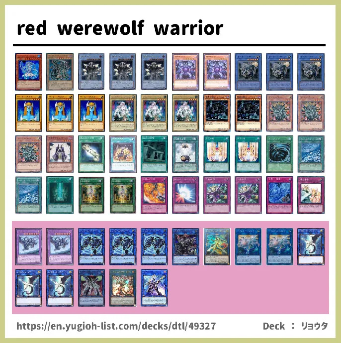 Ritual Monster Deck List Image