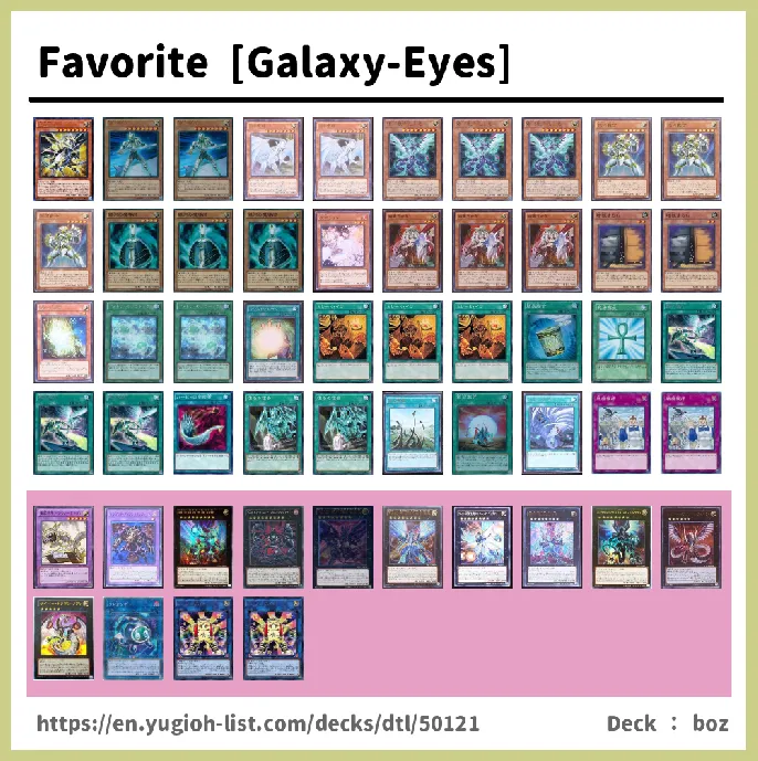 Galaxy, Galaxy-Eyes Deck List Image