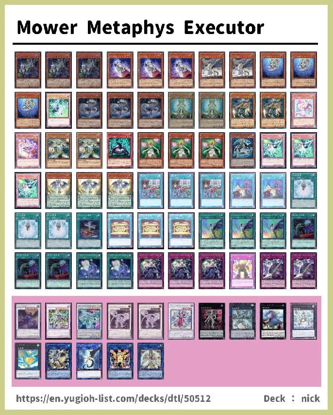 Metaphys Deck List Image