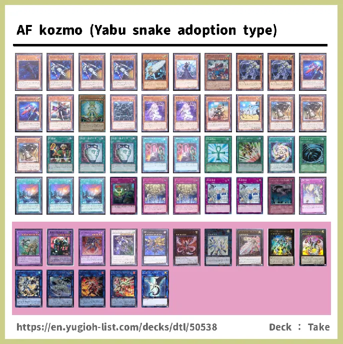 Kozmo Deck List Image