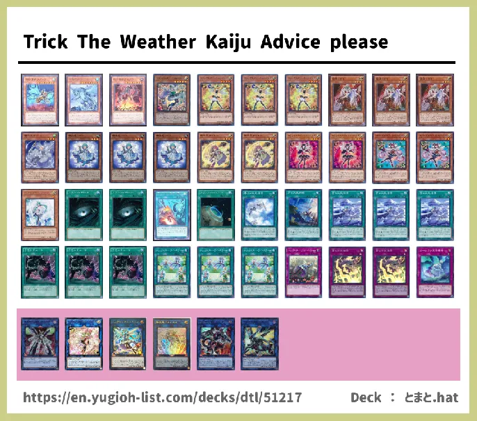 The Weather Deck List Image