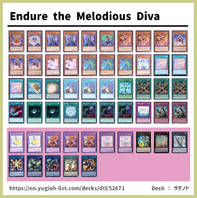 the Melodious Diva Deck List Image