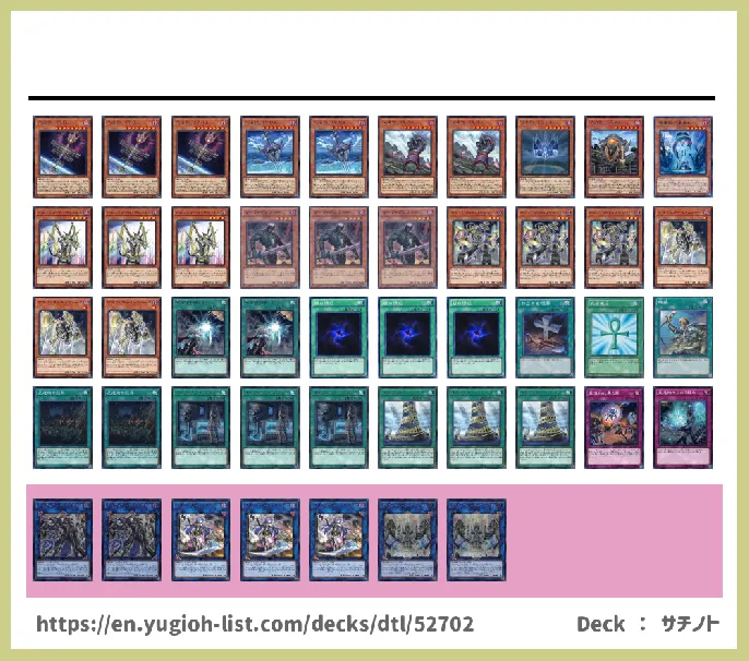 the World Chalice, World Legacy Deck List Image