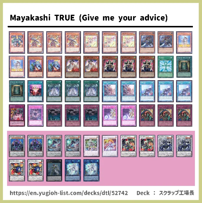 Mayakashi Deck List Image