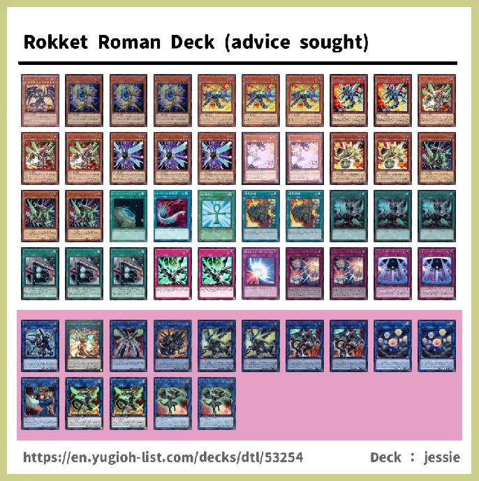 Rokket, Borrel Deck List Image