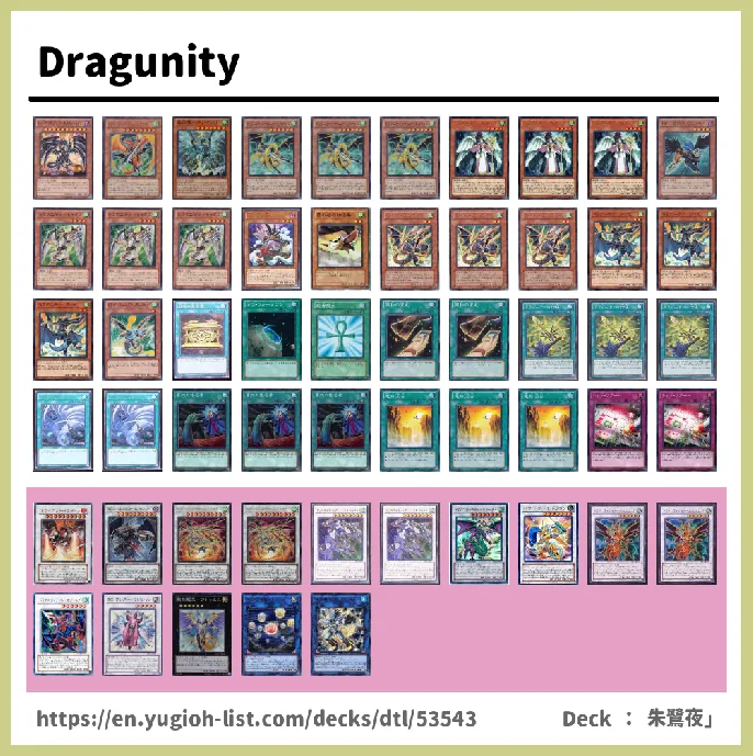 Dragunity Deck List Image