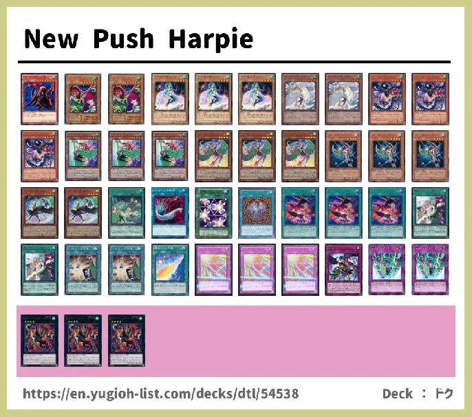 Harpie Deck List Image