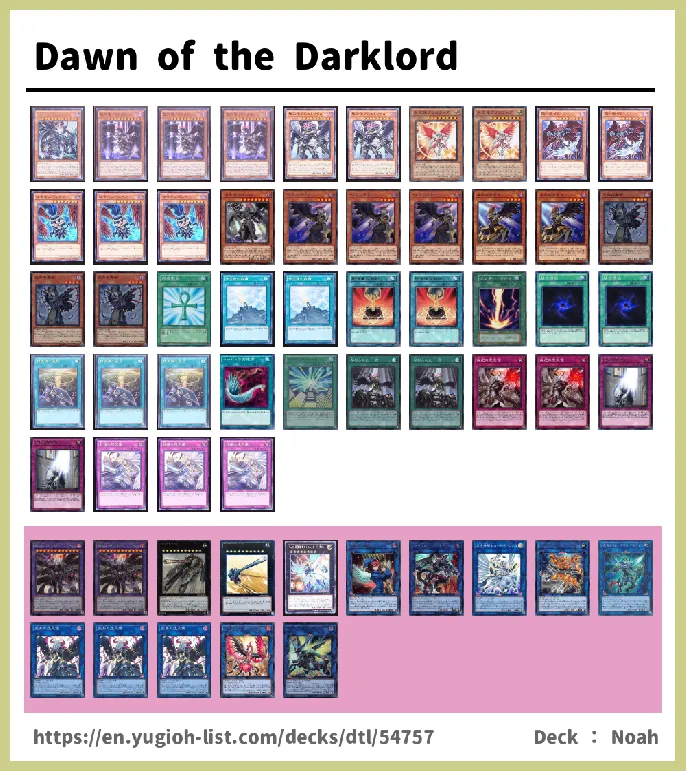 Darklord Deck List Image