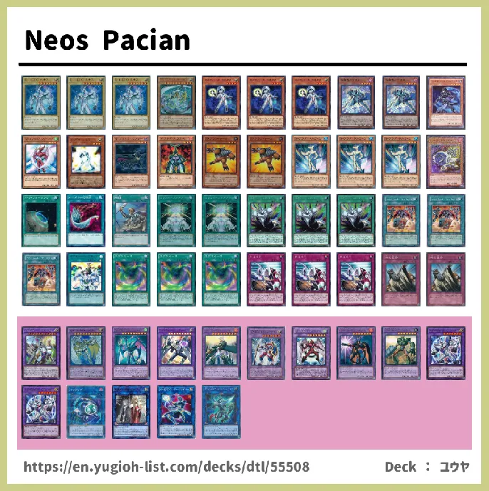 Neo-Spacian Deck List Image