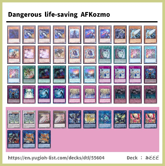 Kozmo Deck List Image