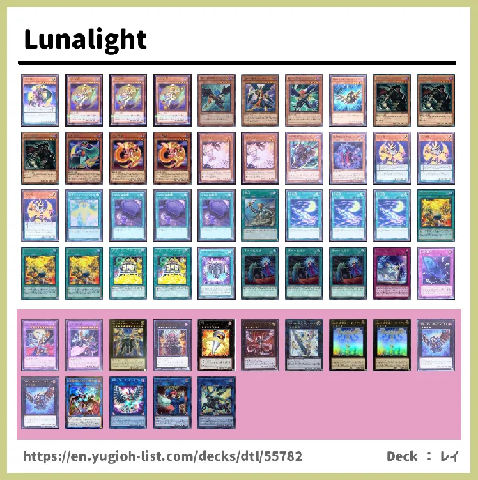 Lunalight Deck List Image