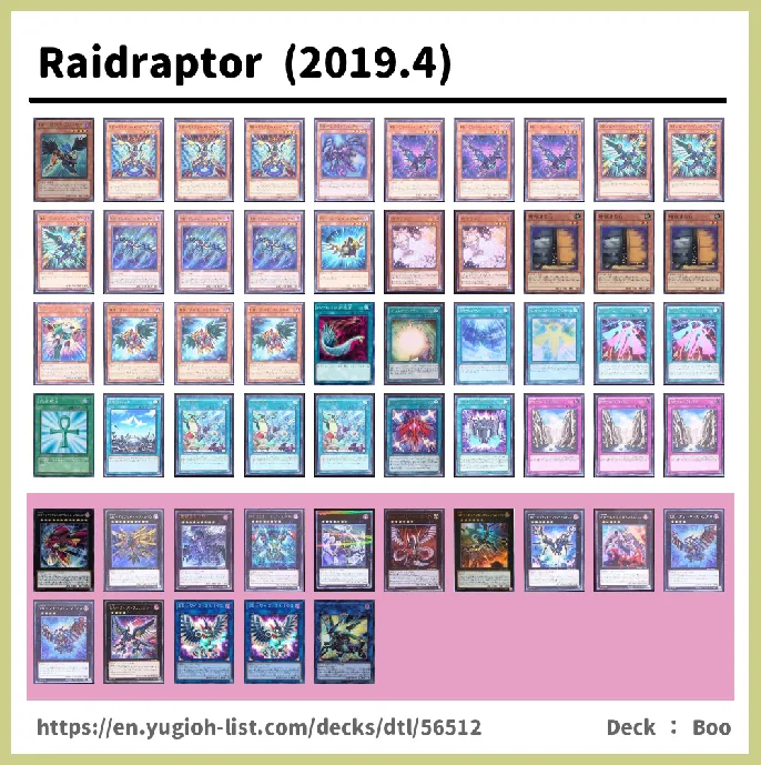 Raidraptor Deck List Image
