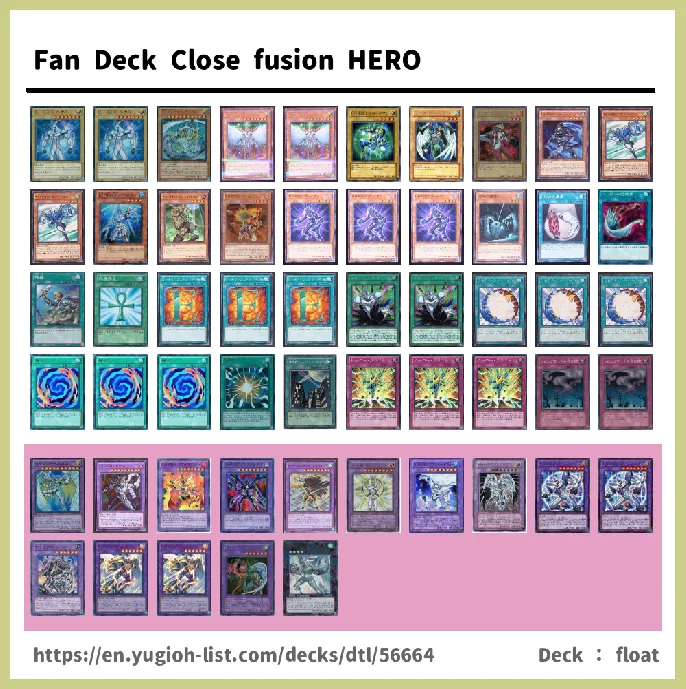 Elemental HERO Deck List Image