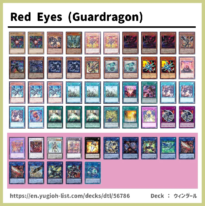 Red-Eyes Deck List Image