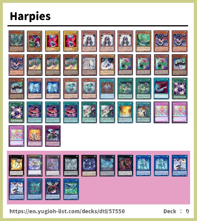 Harpie Deck List Image