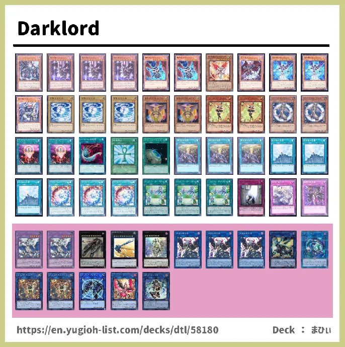 Darklord Deck List Image