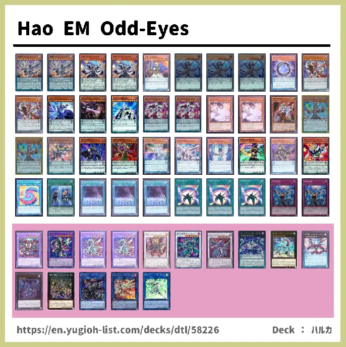 Odd-Eyes Deck List Image