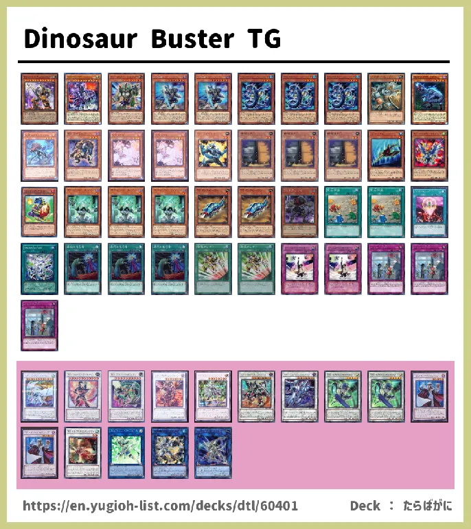 T.G.  Deck List Image