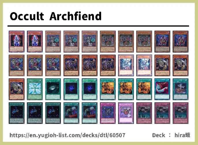 Fiend Deck List Image