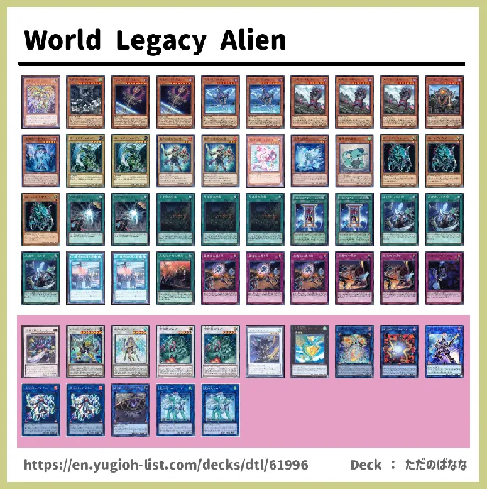 the World Chalice, World Legacy Deck List Image