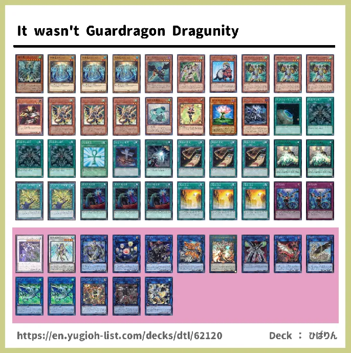 Dragunity Deck List Image