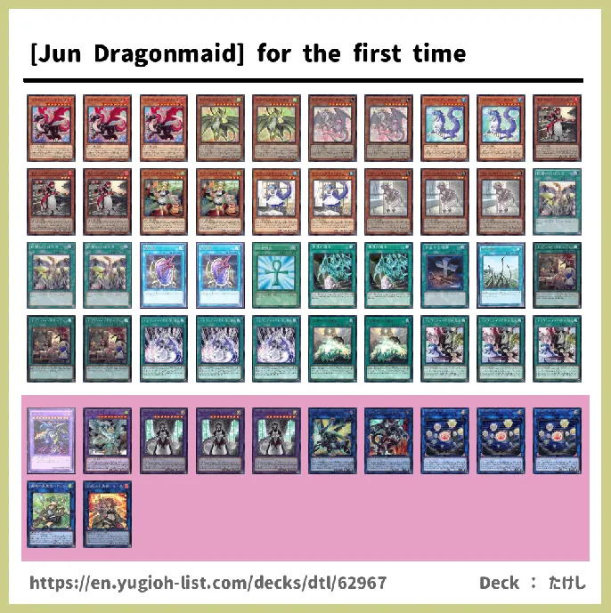 Dragonmaid Deck List Image