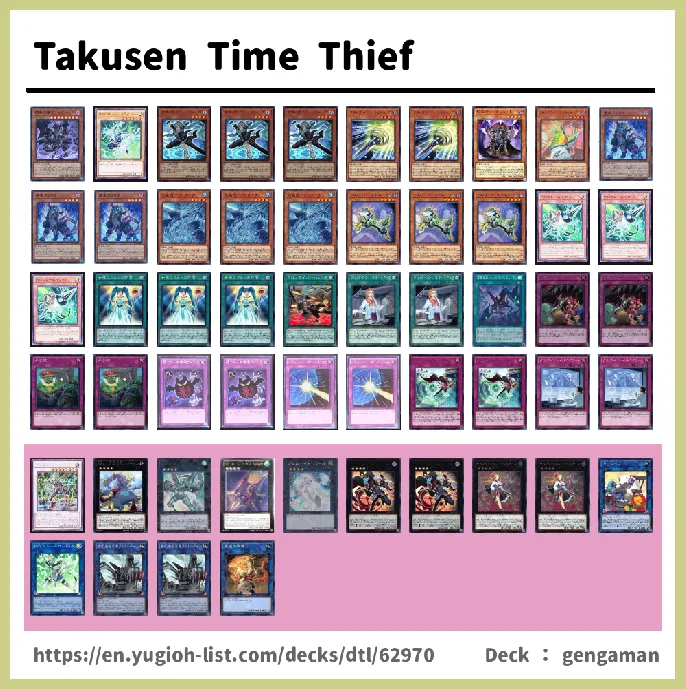 Time Thief Deck List Image