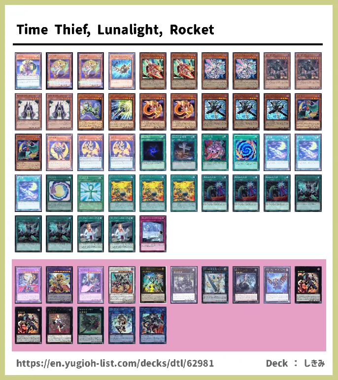 Time Thief Deck List Image