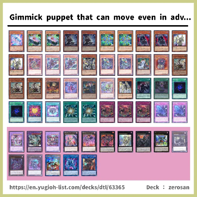 Gimmick Puppet Deck List Image