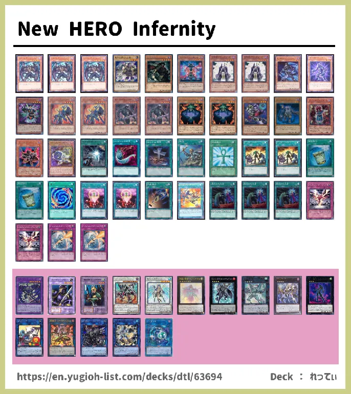 Infernity Deck List Image