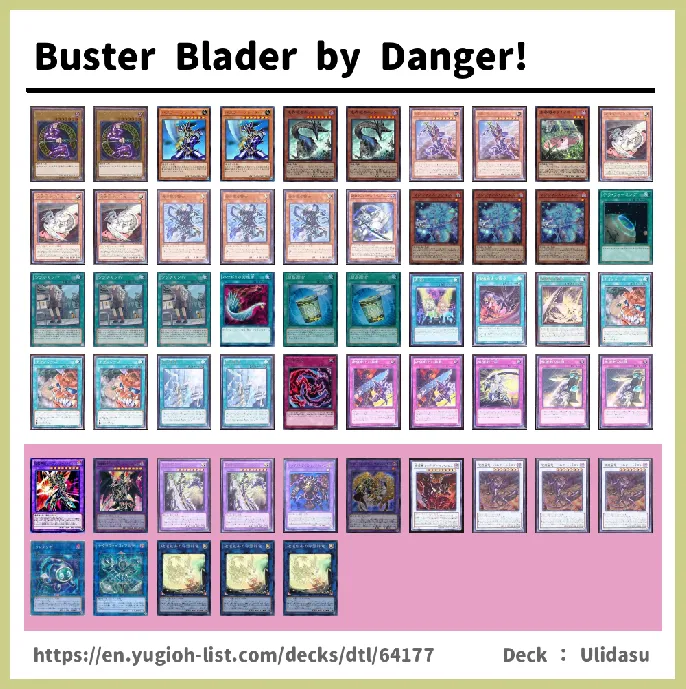Buster Blader, Destruction Sword Deck List Image