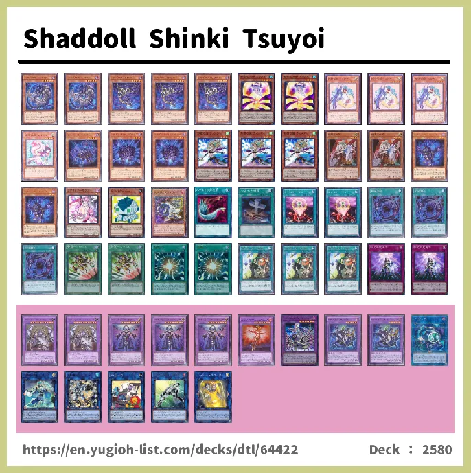 Shaddoll Deck List Image