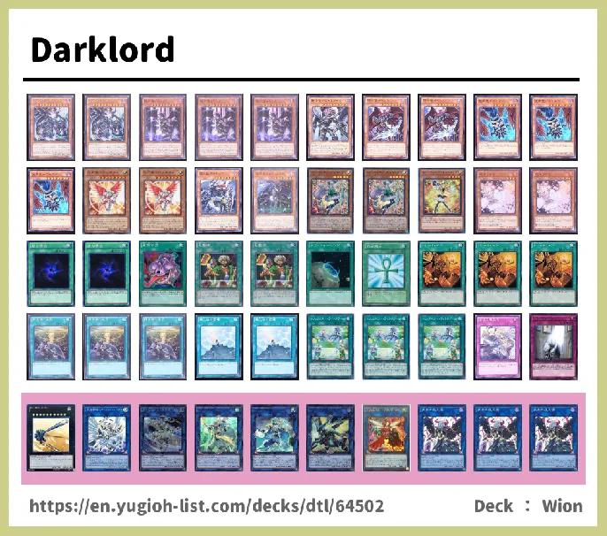 Darklord Deck List Image