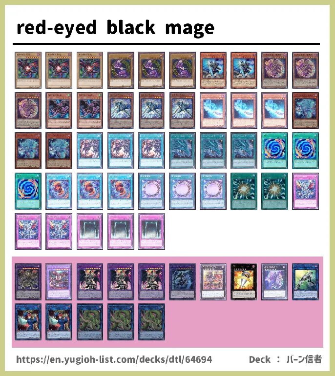 Red-Eyes Deck List Image