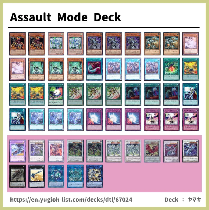 Assault, Assault Mode Deck List Image