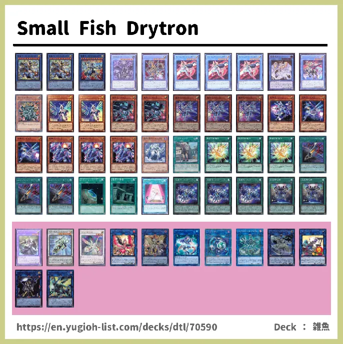 Drytron Deck List Image
